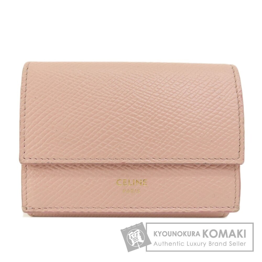 Celine Bifold Leather Logo Wallet - Picture 2 of 8